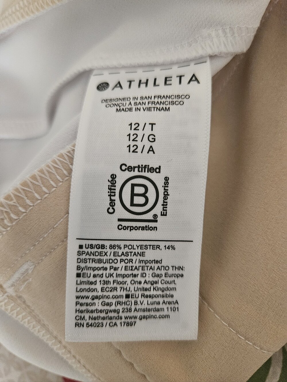 Athleta Brooklyn Mid Rise Ankle Pant Size 12Tall - Picture 6 of 7